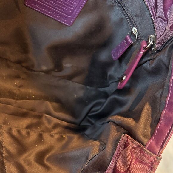 Coach Galaxy Mutlicolor Snap Head Patchwork Tote Shoulder Bag - Picture 14 of 16